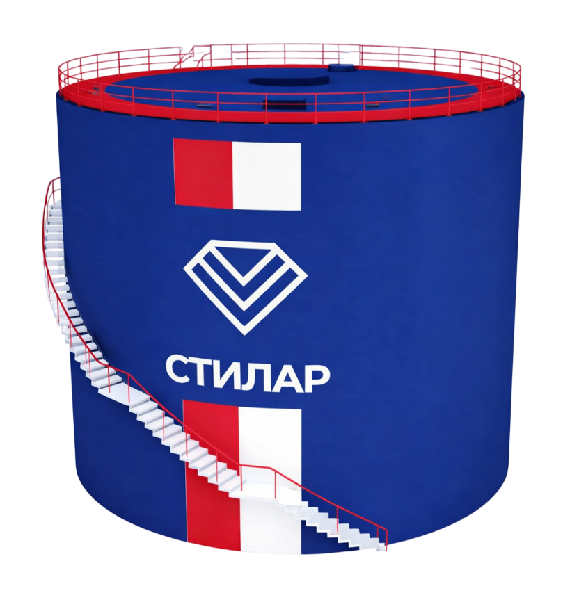 Цельносварной резервуар РВС для питьевой воды 200 м³ от завода-производителя