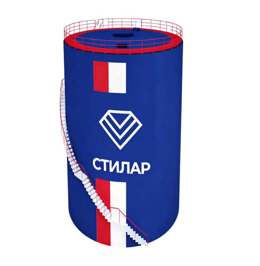 Цельносварной резервуар РВС для аварийного запаса воды 10 м³ от завода-производителя